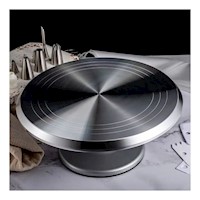 Base Giratoria Inox con Base 31 cm Diametro